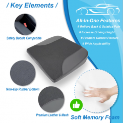 10 Pcs Ergonomic Memory Foam Seat Cushion