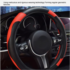 12 Pcs Artificial Leather Steering Wheel Cover