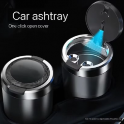 10 Pcs High Quality Car Ashtray With Lid LED Light