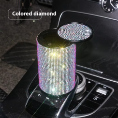 9 Pcs Bling Crystal Smoke Holder Ashtray for Car